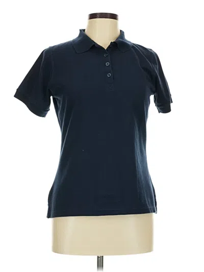 Pre-owned Assorted Brands Short Sleeve Blouse In Blue