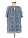 Assorted Brands Short Sleeve Blouse In Blue