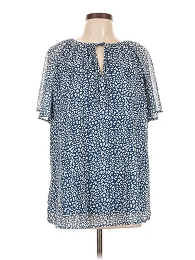 Assorted Brands Short Sleeve Blouse In Blue
