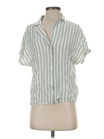 Assorted Brands Short Sleeve Blouse In Green