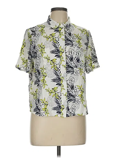 Assorted Brands Short Sleeve Blouse In Green