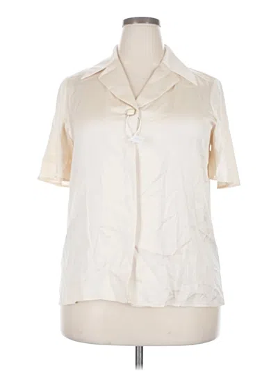 Assorted Brands Short Sleeve Blouse In Ivory