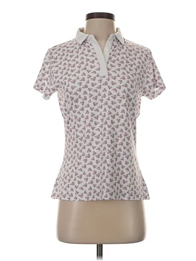 Pre-owned Assorted Brands Short Sleeve Blouse In Ivory
