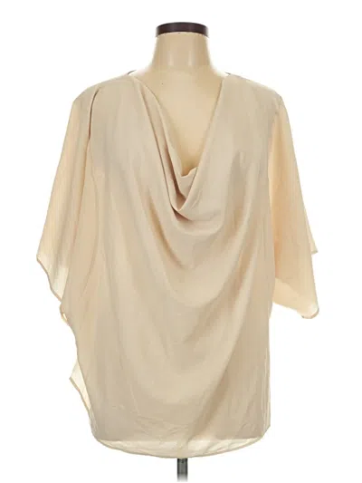 Pre-owned Assorted Brands Short Sleeve Blouse In Ivory