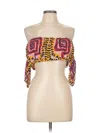 Assorted Brands Short Sleeve Blouse In Multi