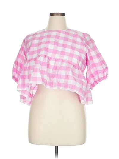 Assorted Brands Short Sleeve Blouse In Multi