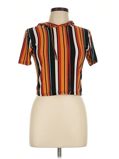 Pre-owned Assorted Brands Short Sleeve Blouse In Orange