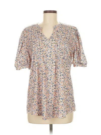 Pre-owned Assorted Brands Short Sleeve Blouse In Pink