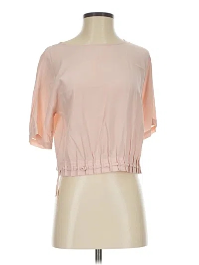 Pre-owned Assorted Brands Short Sleeve Blouse In Pink
