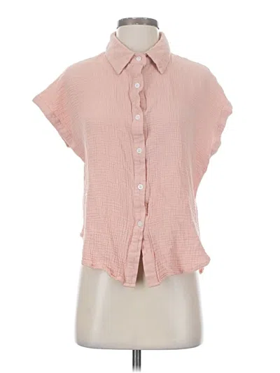 Pre-owned Assorted Brands Short Sleeve Blouse In Pink