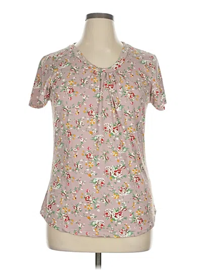 Pre-owned Assorted Brands Short Sleeve Blouse In Pink