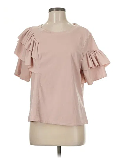 Pre-owned Assorted Brands Short Sleeve Blouse In Pink