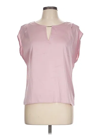 Pre-owned Assorted Brands Short Sleeve Blouse In Pink