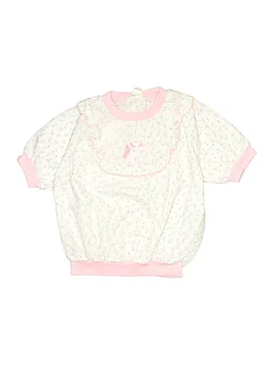 Pre-owned Assorted Brands Kids' Short Sleeve Blouse In Pink