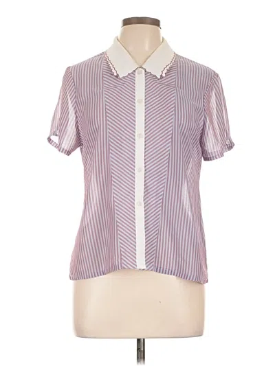 Pre-owned Assorted Brands Short Sleeve Blouse In Pink