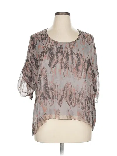 Pre-owned Assorted Brands Short Sleeve Blouse In Pink