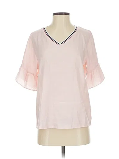 Pre-owned Assorted Brands Short Sleeve Blouse In Pink