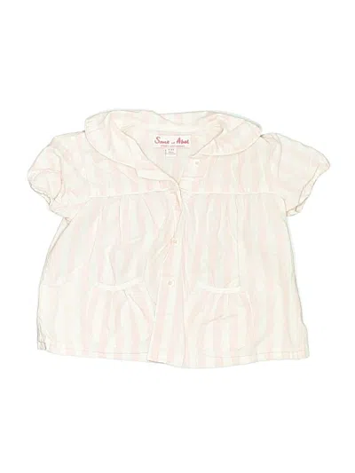 Pre-owned Assorted Brands Kids' Short Sleeve Blouse In Pink