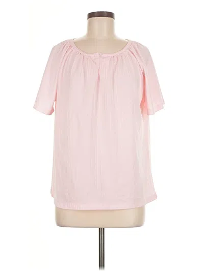 Pre-owned Assorted Brands Short Sleeve Blouse In Pink
