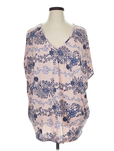 Pre-owned Assorted Brands Short Sleeve Blouse In Pink