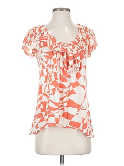 Pre-owned Assorted Brands Short Sleeve Blouse In Pink