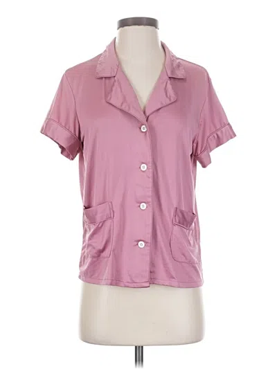Pre-owned Assorted Brands Short Sleeve Blouse In Pink