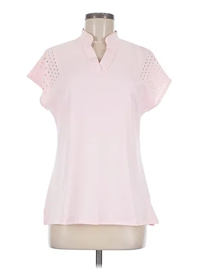 Pre-owned Assorted Brands Short Sleeve Blouse In Pink