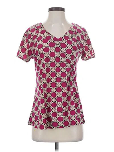 Pre-owned Assorted Brands Short Sleeve Blouse In Pink
