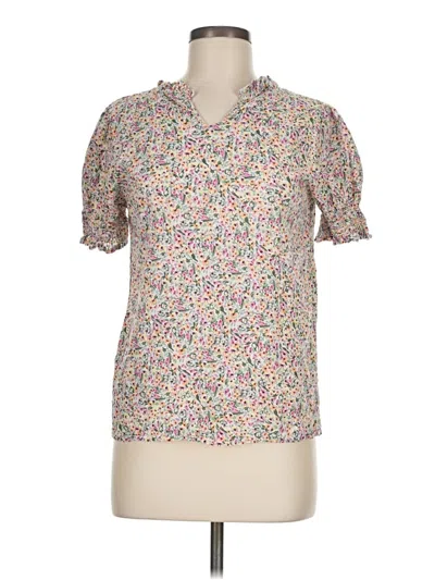 Pre-owned Assorted Brands Short Sleeve Blouse In Pink