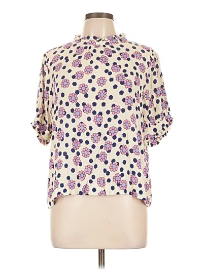 Pre-owned Assorted Brands Short Sleeve Blouse In Pink