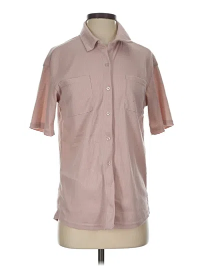 Pre-owned Assorted Brands Short Sleeve Blouse In Pink