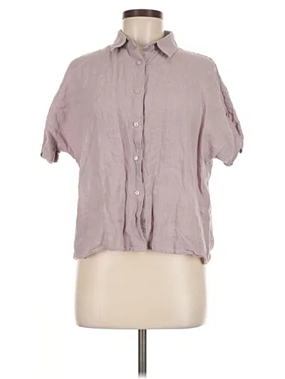 Pre-owned Assorted Brands Short Sleeve Blouse In Purple