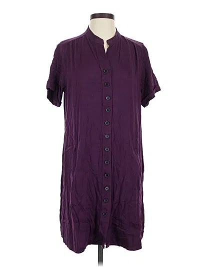 Assorted Brands Short Sleeve Blouse In Purple