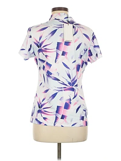 Assorted Brands Short Sleeve Blouse In Purple