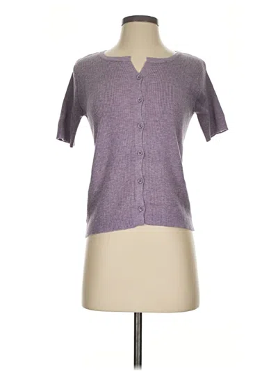 Pre-owned Assorted Brands Short Sleeve Blouse In Purple