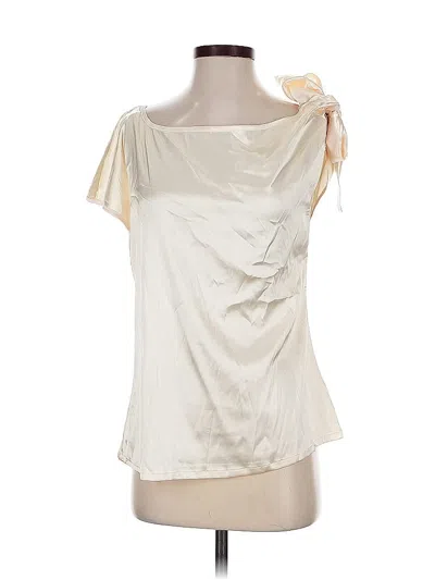 Pre-owned Assorted Brands Short Sleeve Blouse In White