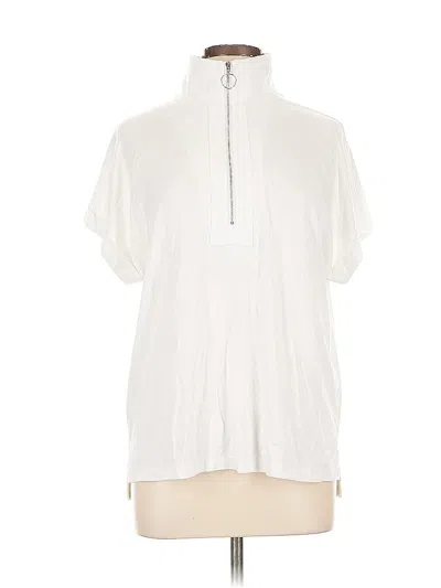 Pre-owned Assorted Brands Short Sleeve Blouse In White