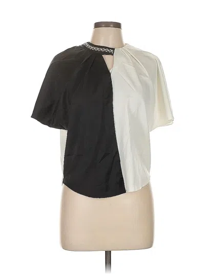 Pre-owned Assorted Brands Short Sleeve Blouse In White