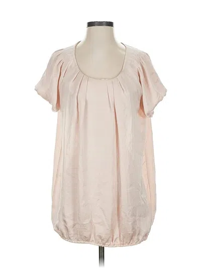 Pre-owned Assorted Brands Short Sleeve Blouse In White