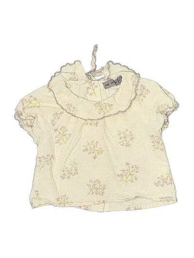 Pre-owned Assorted Brands Babies' Short Sleeve Blouse In White