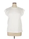 Assorted Brands Short Sleeve Blouse In White