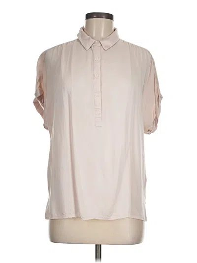 Pre-owned Assorted Brands Short Sleeve Blouse In White