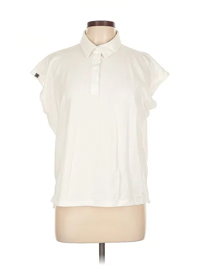 Pre-owned Assorted Brands Short Sleeve Blouse In White