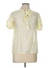 Assorted Brands Short Sleeve Blouse In White