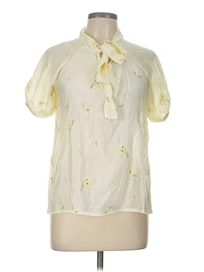 Assorted Brands Short Sleeve Blouse In White