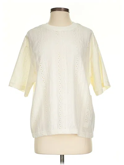 Assorted Brands Short Sleeve Blouse In White