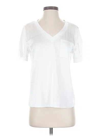 Pre-owned Assorted Brands Short Sleeve Blouse In White