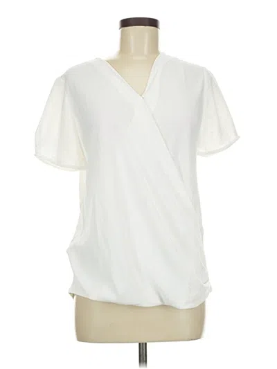 Assorted Brands Short Sleeve Blouse In White