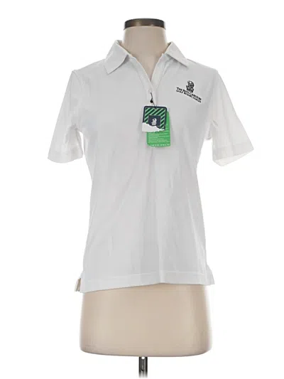Pre-owned Assorted Brands Short Sleeve Blouse In White