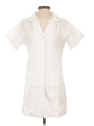 Pre-owned Assorted Brands Short Sleeve Blouse In White